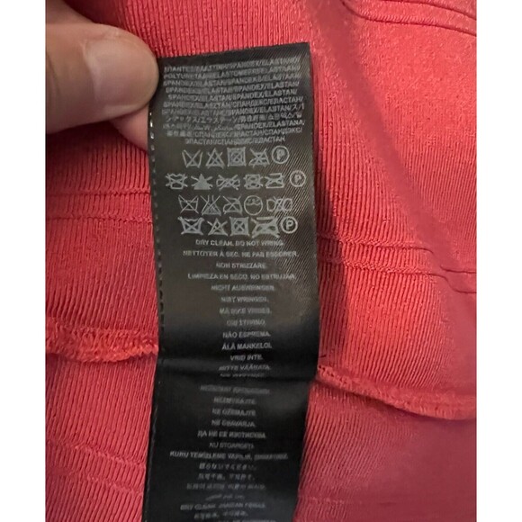 Guess Pink Stretch Knit Dress  Women's Size  M  Sleeveless Mini  Fit & Flare - Picture 8 of 8